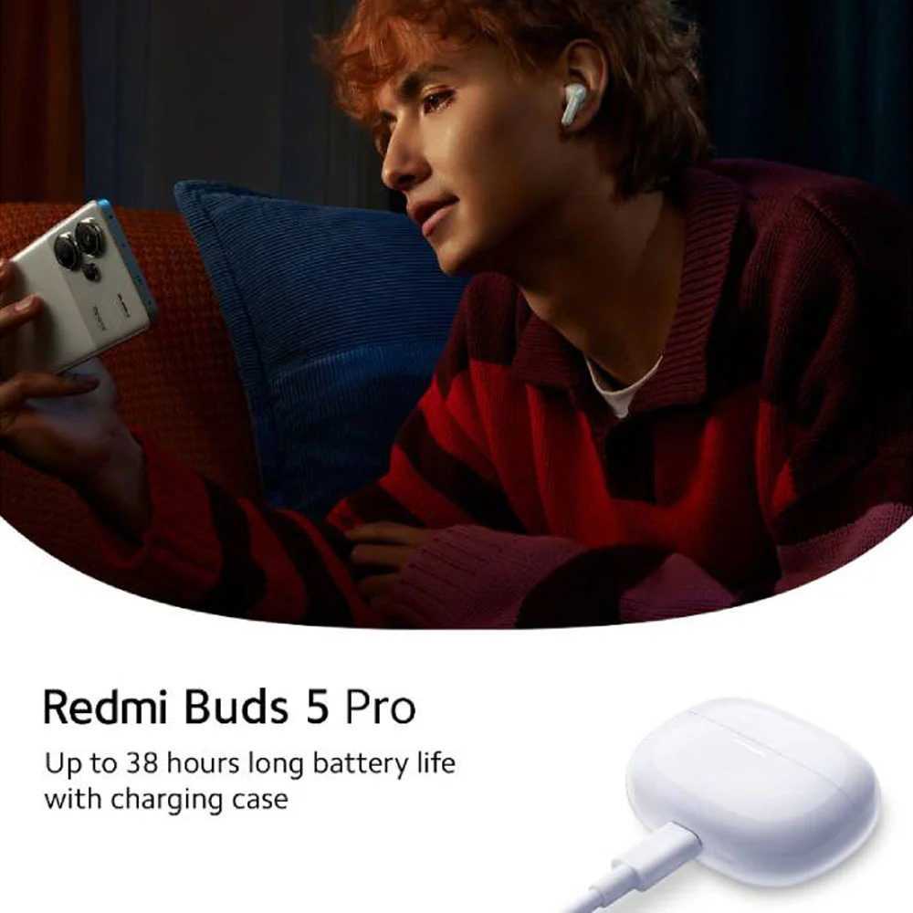 Redmi Buds 5 Pro Earbuds - Moonlight White - Image 20