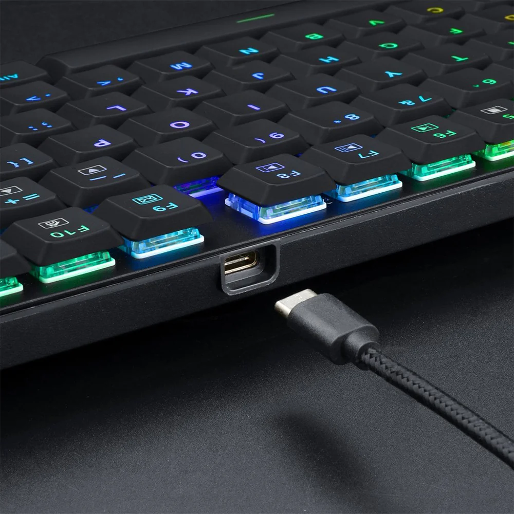 Redragon Apas K535-KB Blue Switch Wired RGB Gaming Keyboard English & Arabic - Image 10