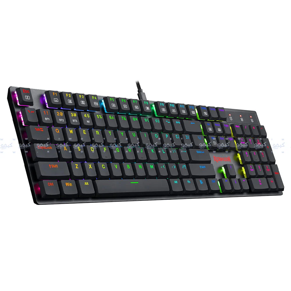 Redragon Apas K535-KB Blue Switch Wired RGB Gaming Keyboard English & Arabic - Image 5