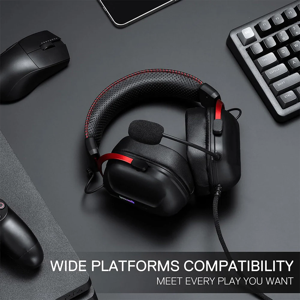 Redragon Cybill H312 RGB Gaming Headset 7.1 Surround Sound - Image 10