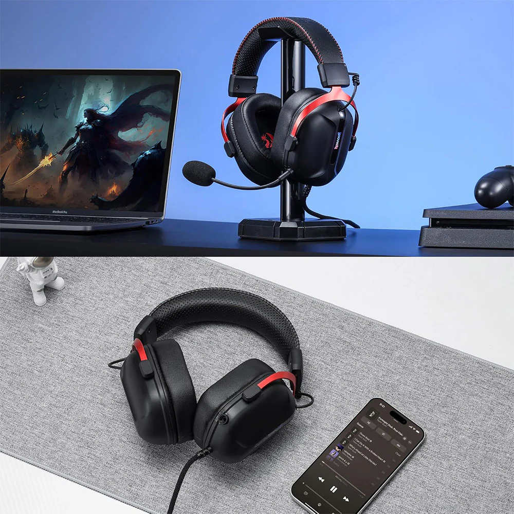 Redragon Cybill H312 RGB Gaming Headset 7.1 Surround Sound - Image 12