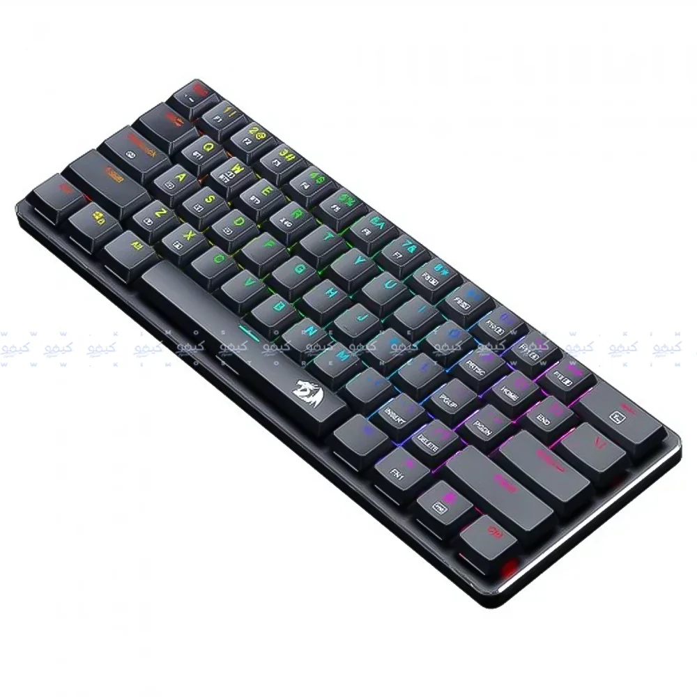 Redragon Elise Pro K615P-KBS Blue Switch Triple Mode Bluetooth Wireless & Wired RGB Gaming Keyboard English & Arabic - Image 4
