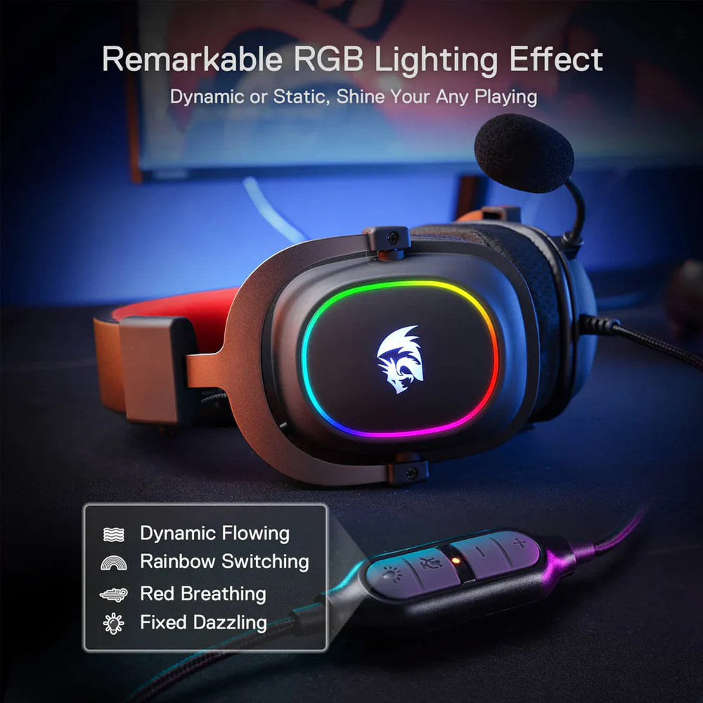 Redragon H510 Zeus-X RGB Gaming Headset 7.1 Surround Sound With Noise-Cancelling Mic - Image 19