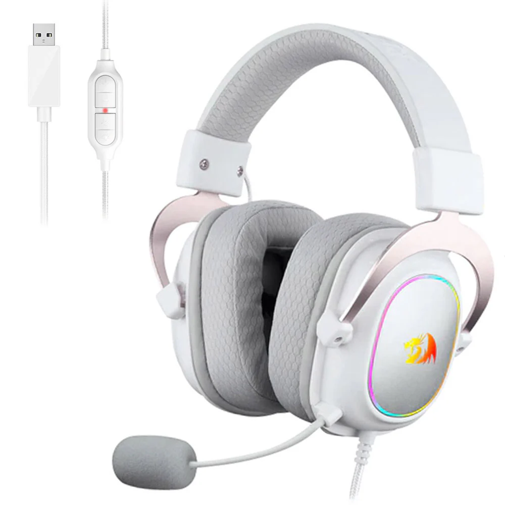 Redragon H510 Zeus-X RGB Gaming Headset 7.1 Surround Sound With Noise-Cancelling Mic - Image 8