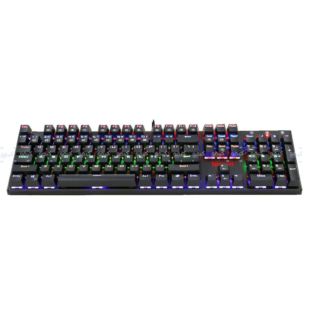 Redragon Rudra K565R-1 Blue Switch Wired Rainbow Gaming Keyboard English & Arabic - Image 3