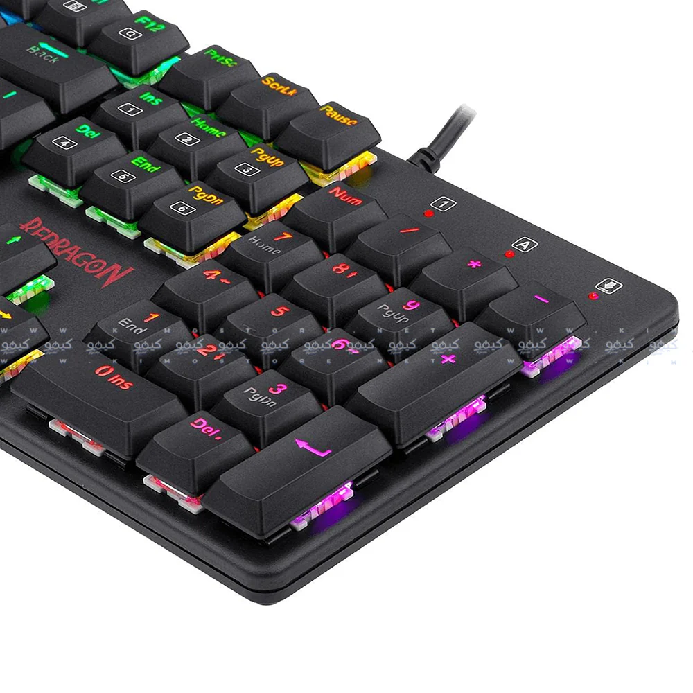 Redragon k589 Shrapnel Blue Switch Wired RGB Gaming Keyboard English & Arabic - Image 5