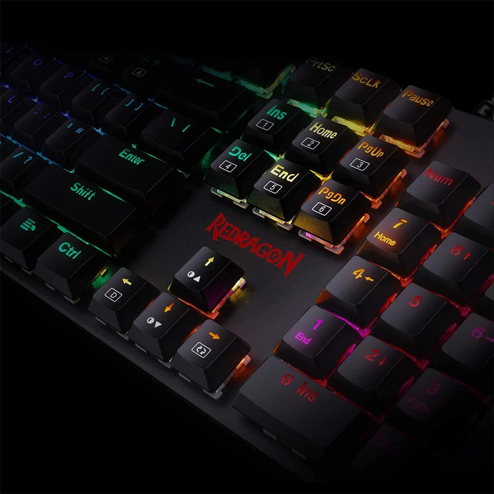 Redragon k589 Shrapnel Blue Switch Wired RGB Gaming Keyboard English & Arabic - Image 7