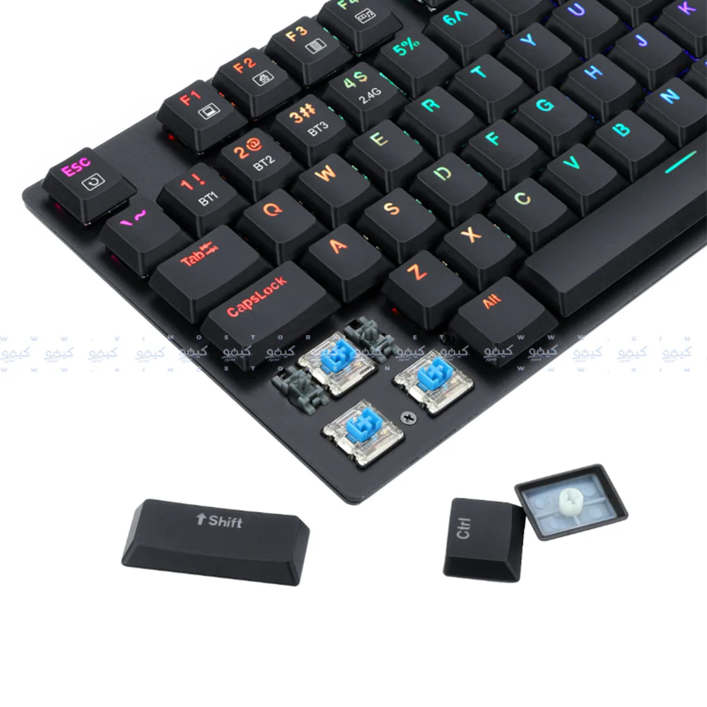 Redragon K607 APS TKL Blue Switch Wired RGB Gaming Keyboard English & Arabic - Image 6