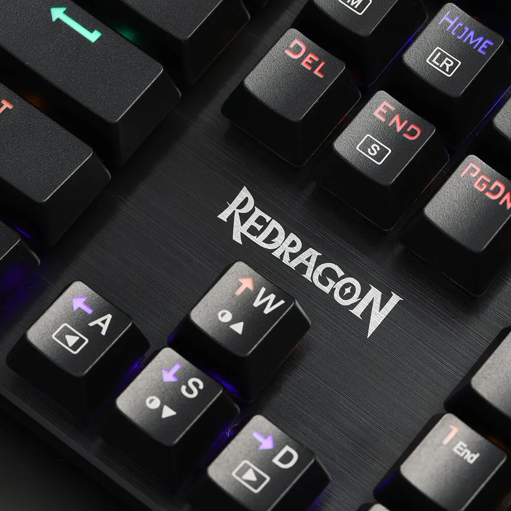 Redragon K608-R Valheim Blue Switch Wired Rainbow Gaming Keyboard English & Arabic - Image 5