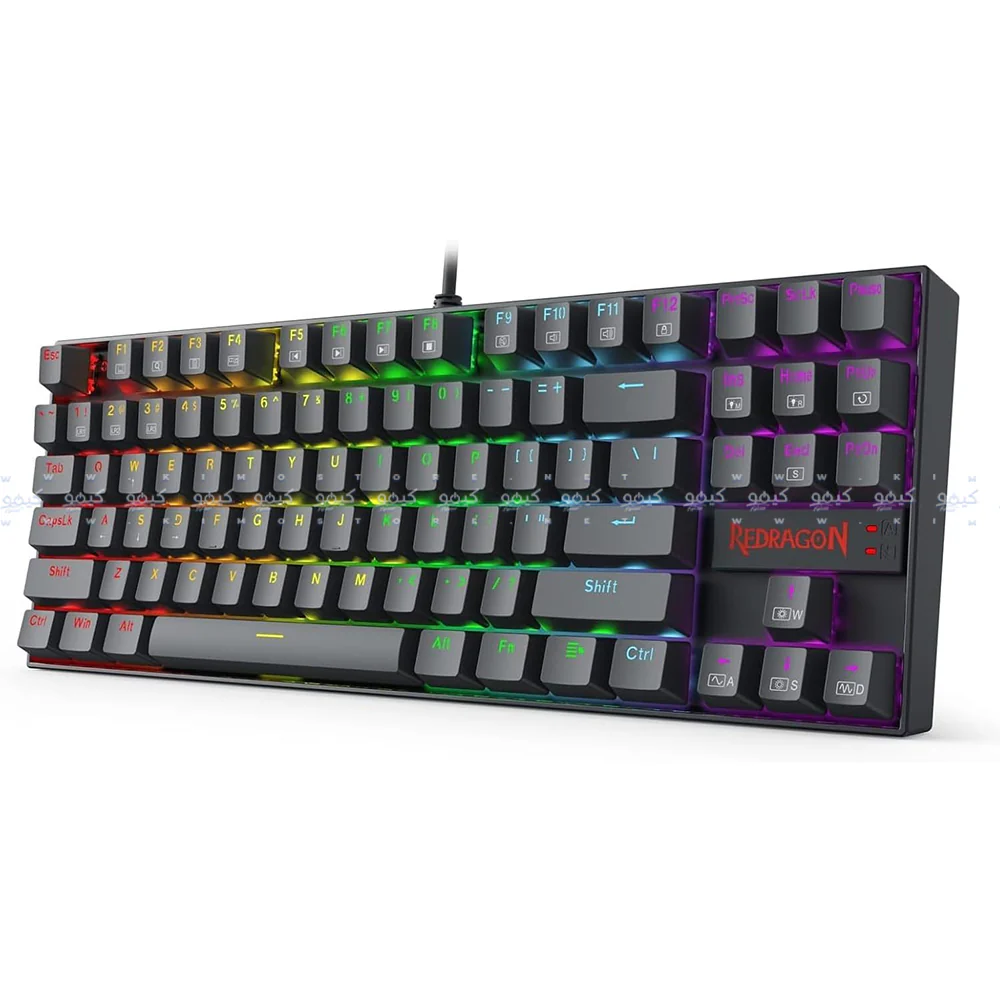 Redragon Kumara K552 Brown Switch Wired RGB Gaming Keyboard English & Arabic - Image 3