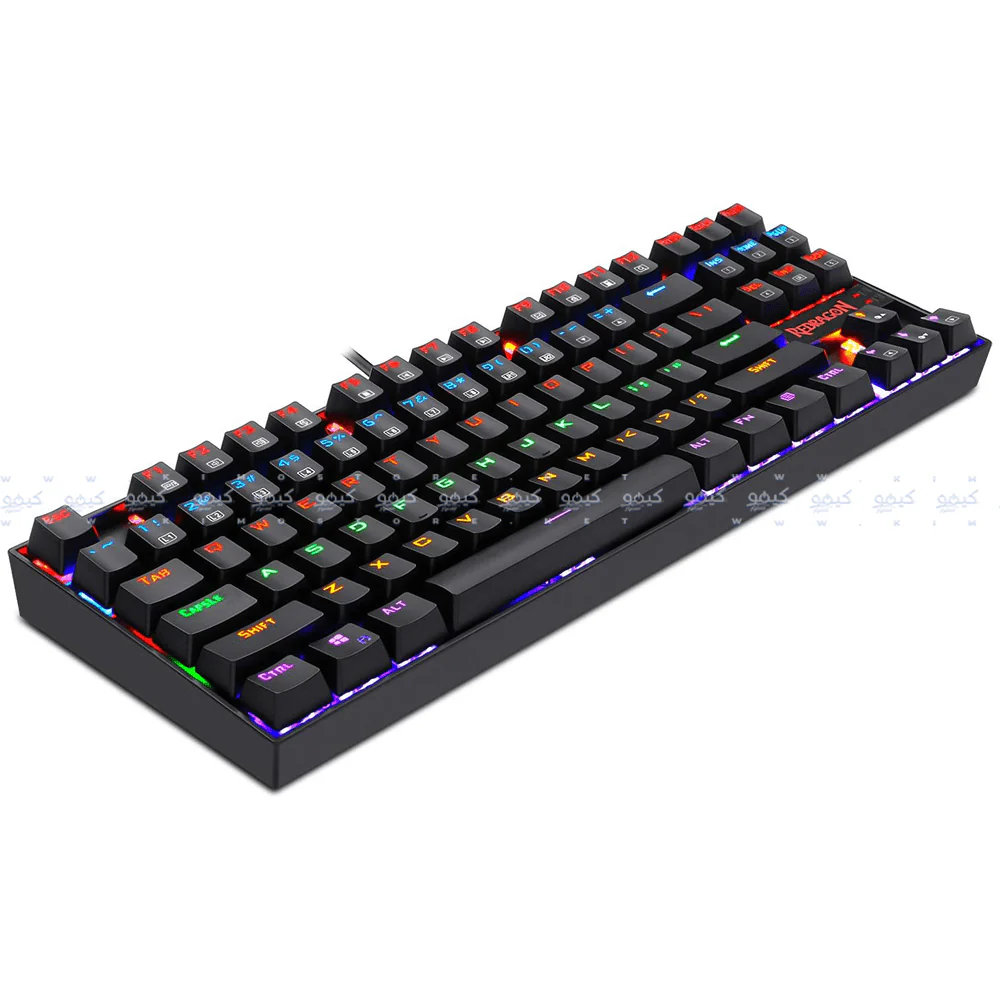 Redragon Kumara K552-KK Black Switch Wired Rainbow Gaming Keyboard English & Arabic - Image 5