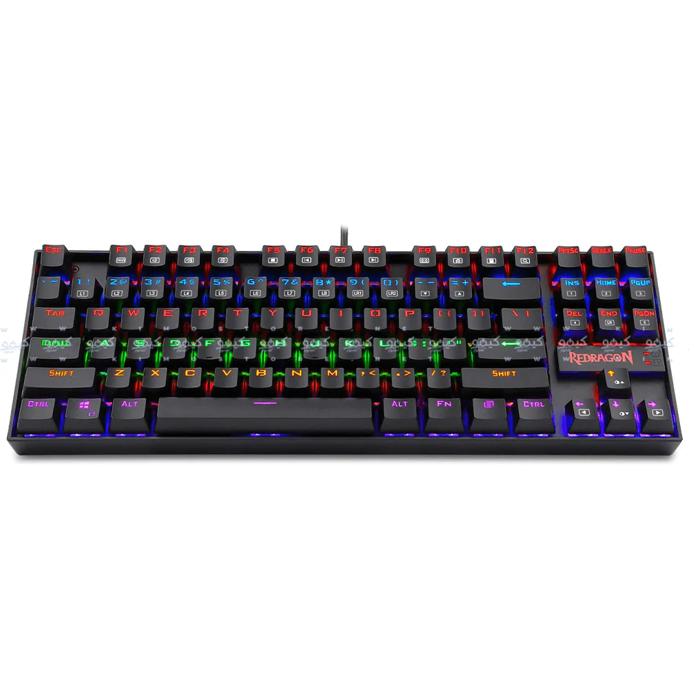 Redragon Kumara K552-KK Black Switch Wired Rainbow Gaming Keyboard English & Arabic - Image 6