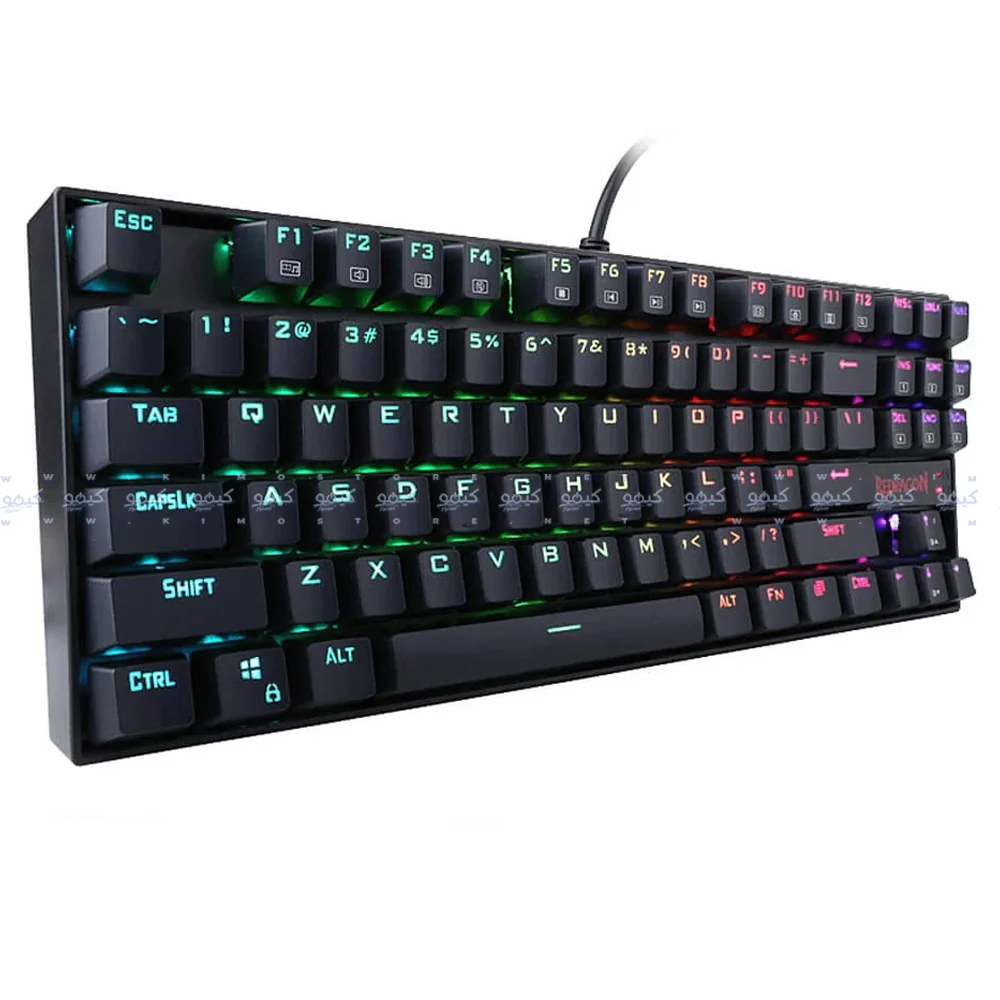 Redragon Kumara K552-KR Red Switch Wired Rainbow Gaming Keyboard English & Arabic - Image 2