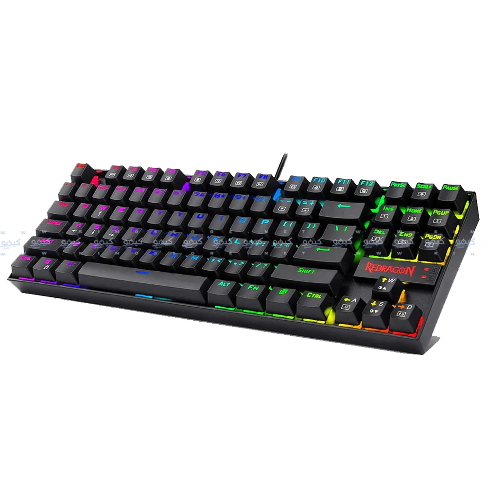 Redragon Kumara K552-KR Red Switch Wired Rainbow Gaming Keyboard English & Arabic - Image 3