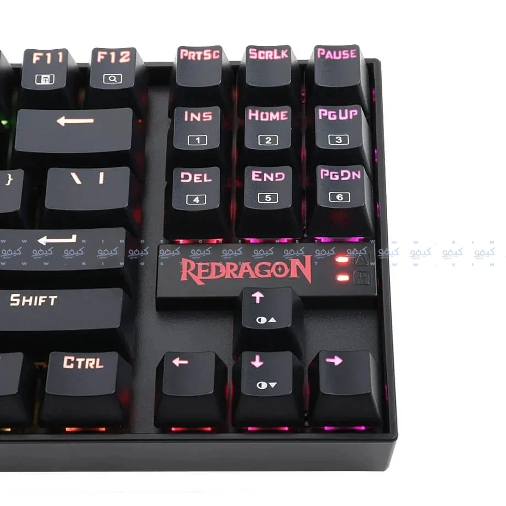 Redragon Kumara K552-KR Red Switch Wired Rainbow Gaming Keyboard English & Arabic - Image 7