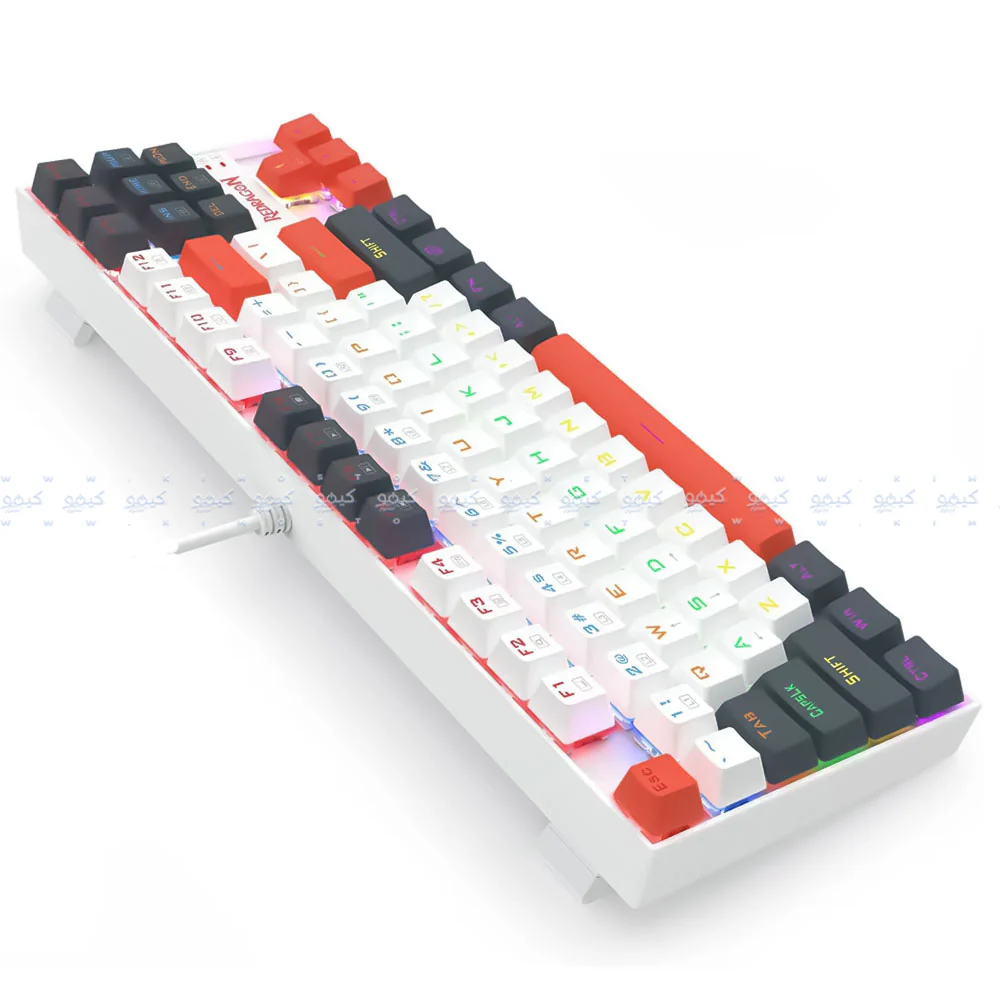 Redragon Kumara K552WLR-R Red Switch Wired Rainbow Gaming Keyboard English & Arabic - Image 3
