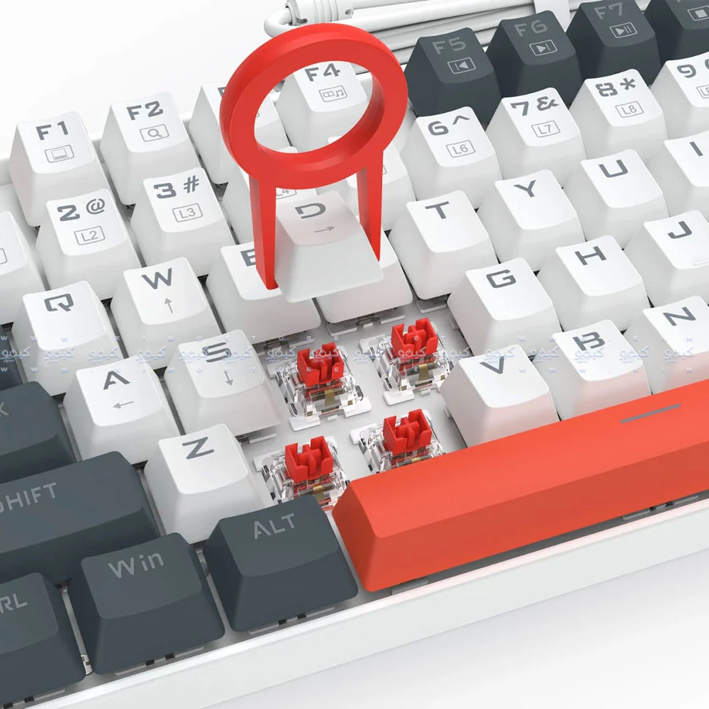 Redragon Kumara K552WLR-R Red Switch Wired Rainbow Gaming Keyboard English & Arabic - Image 5