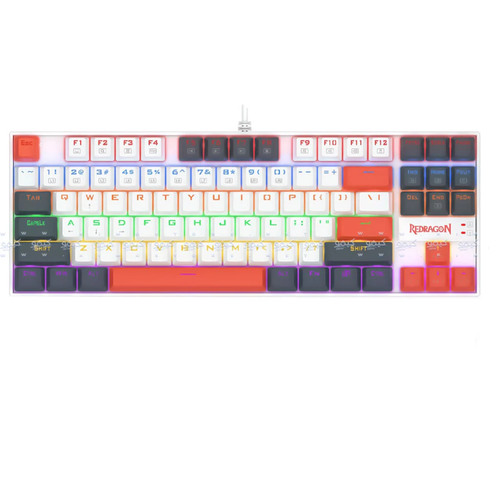 Redragon Kumara K552WLR-R Red Switch Wired Rainbow Gaming Keyboard English & Arabic - Image 6