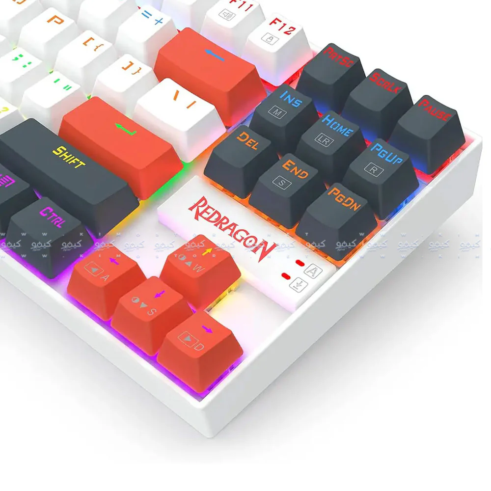 Redragon Kumara K552WLR-R Red Switch Wired Rainbow Gaming Keyboard English & Arabic - Image 7