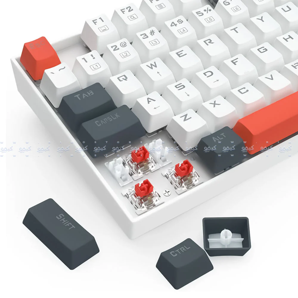 Redragon Kumara K552WLR-R Red Switch Wired Rainbow Gaming Keyboard English & Arabic - Image 8