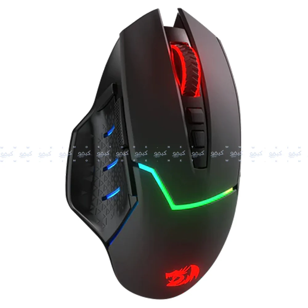 Redragon MIRAGE M690 PRO Dual Mode Rechargeable Wireless & Wired Gaming Mouse 8000Dpi - Black - Image 2