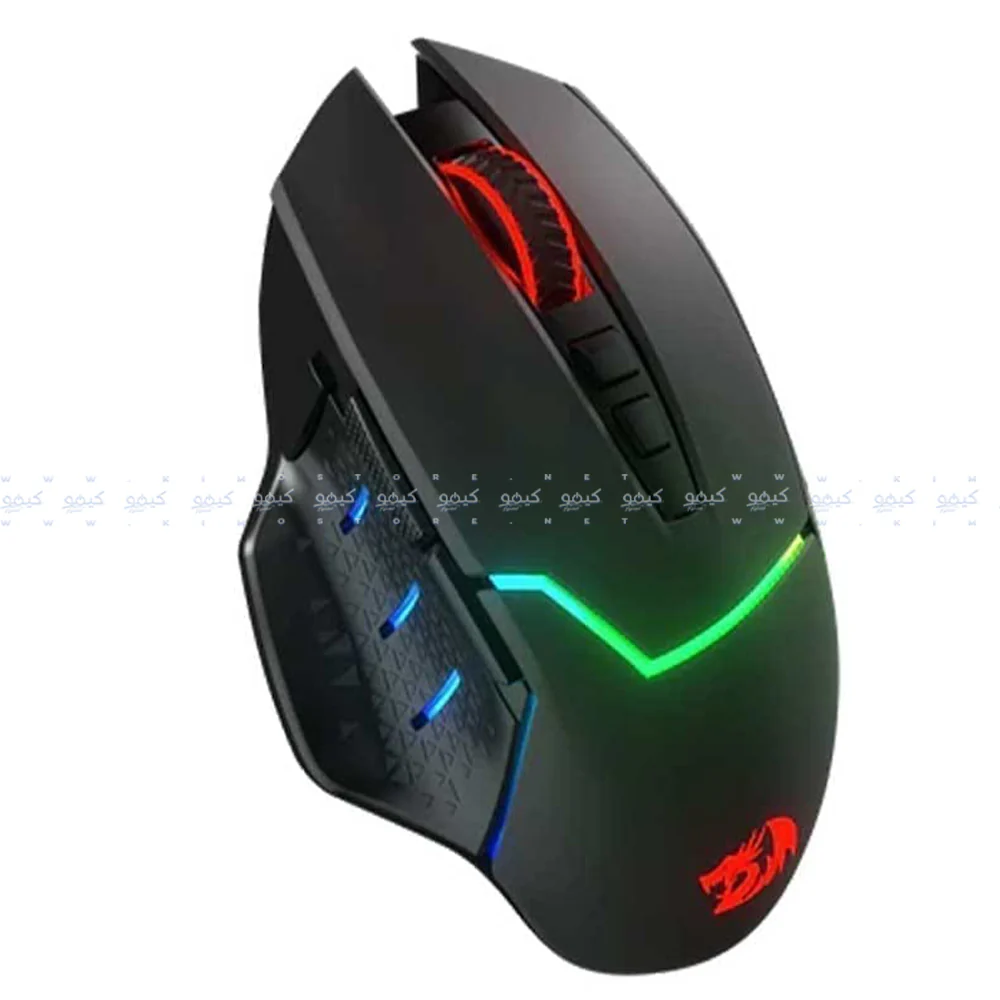 Redragon MIRAGE M690 PRO Dual Mode Rechargeable Wireless & Wired Gaming Mouse 8000Dpi - Black - Image 3