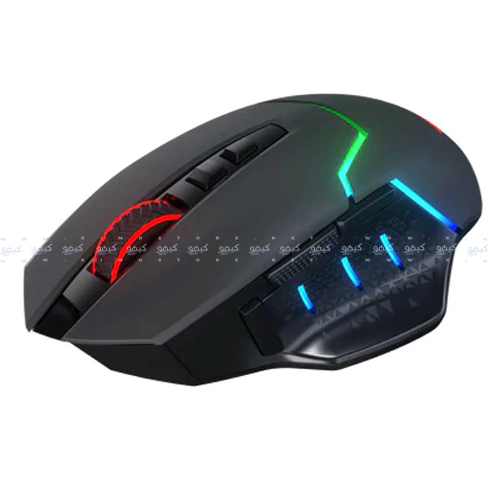 Redragon MIRAGE M690 PRO Dual Mode Rechargeable Wireless & Wired Gaming Mouse 8000Dpi - Black - Image 4