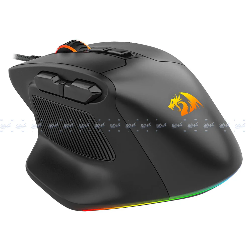 Redragon M806 Bullseye Wired RGB Gaming Mouse 12400Dpi - Black - Image 3