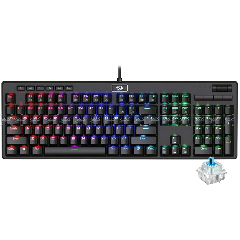 Redragon Manyu K579 MX Blue Switch Wired RGB Gaming Keyboard English & Arabic