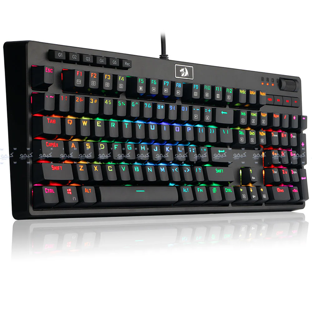 Redragon Manyu K579 MX Blue Switch Wired RGB Gaming Keyboard English & Arabic - Image 3