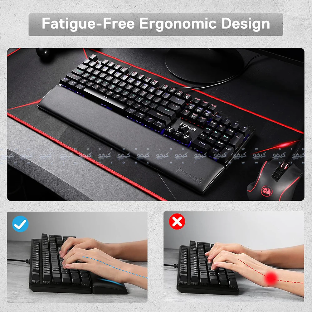 Redragon P037 Meteor L Keyboard Wrist Rest Pad - Image 4