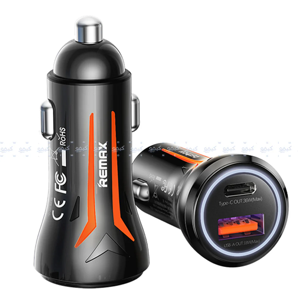 Remax CC05 Car Charger Type-C + USB 54W Fast Charging - Image 2