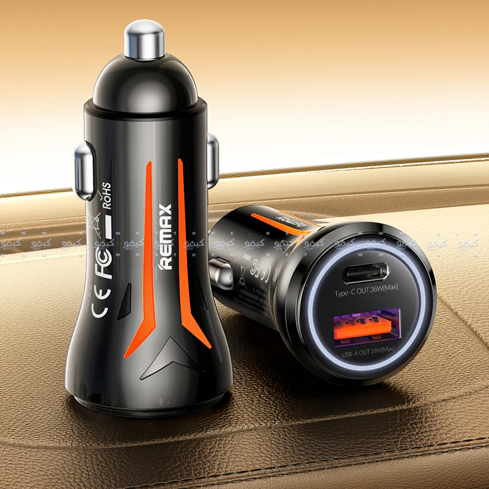 Remax CC05 Car Charger Type-C + USB 54W Fast Charging - Image 4