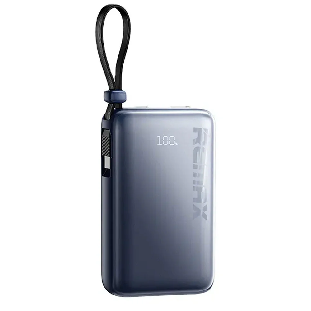 Remax RPP-19 Power Bank USB + Type-C 22.5W Fast Charging 10000mAh Built-In Type-C Cable - Image 3