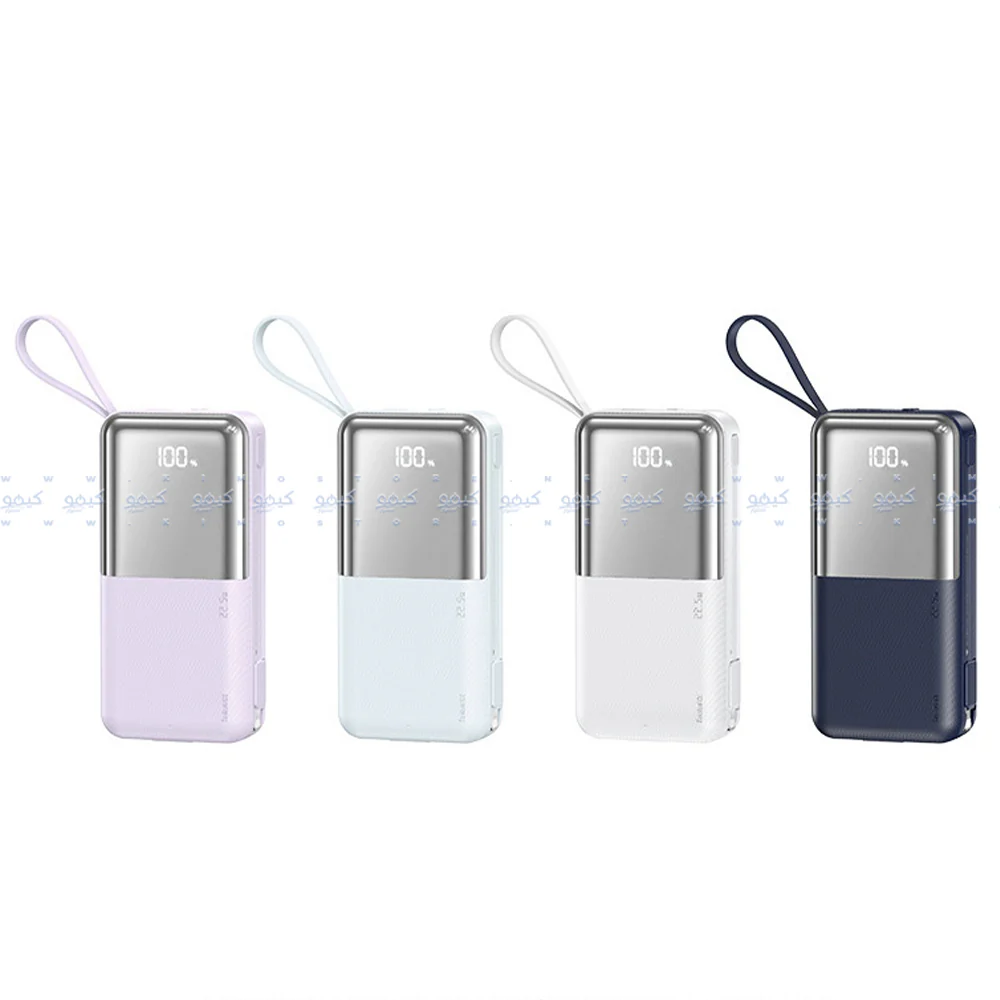 Remax RPP-678 Power Bank 1x USB + 1x Type-C 20W+22.5W Fast Charging 10000mAh Built-In 2 Cables - White - Image 2