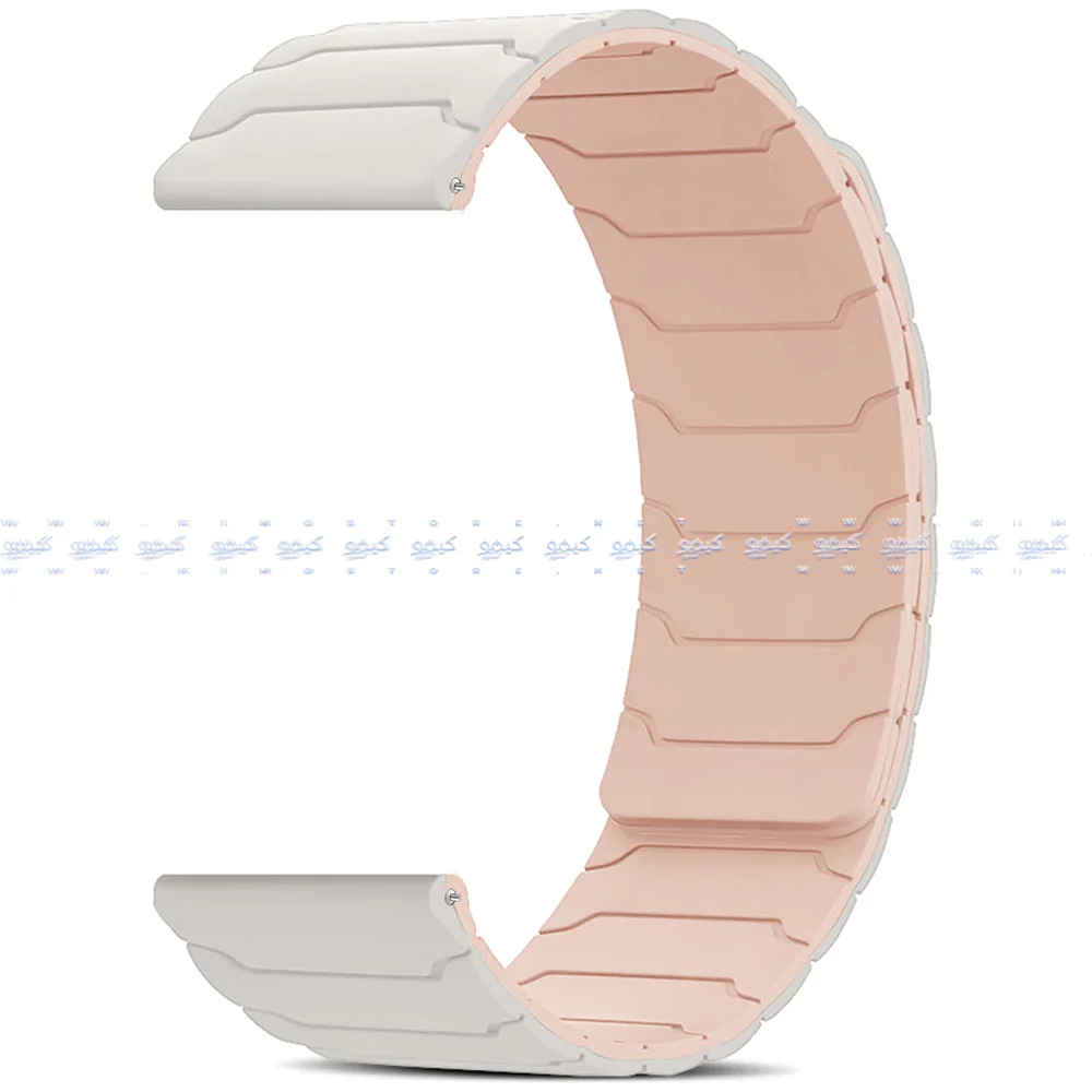 Reversible Magnetic Silicon Watch Strap (22mm) - Image 2