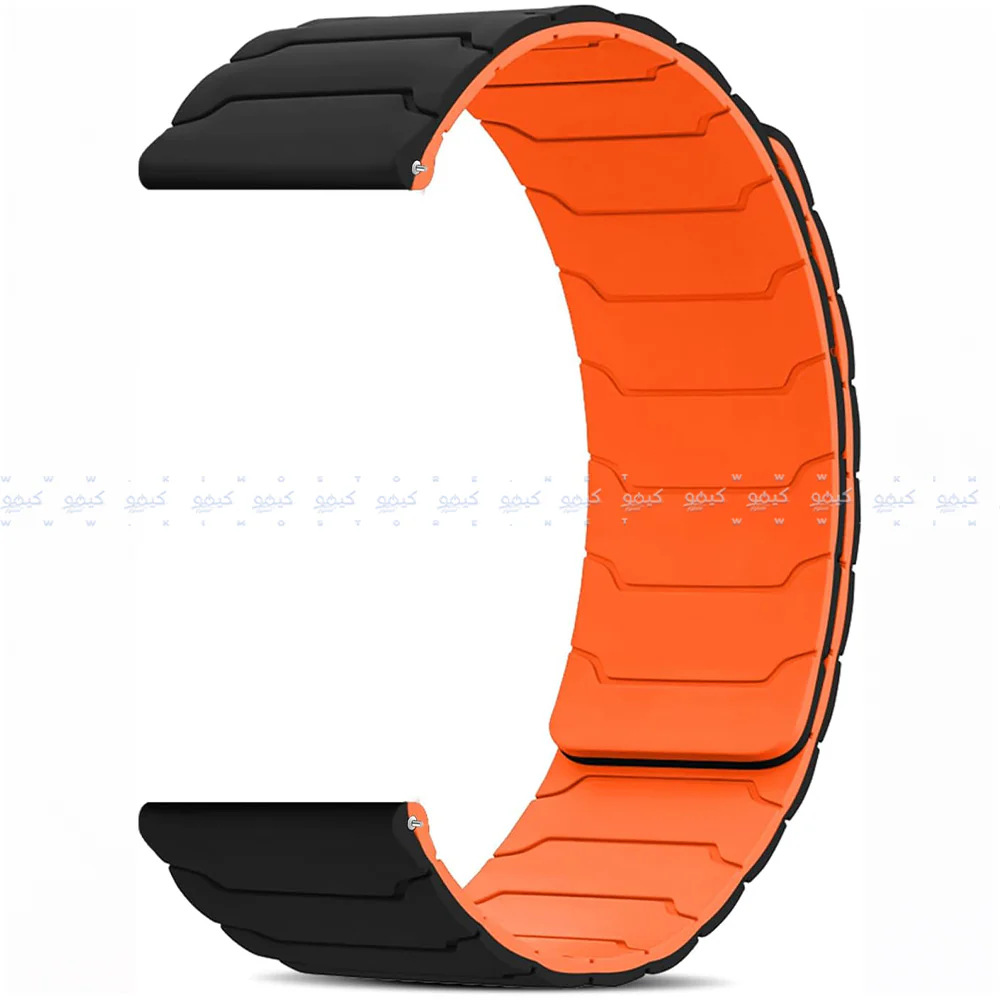 Reversible Magnetic Silicon Watch Strap (22mm) - Image 3