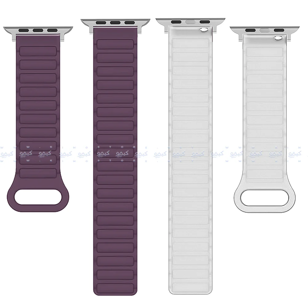 Reversible Magnetic Silicon Watch Strap (22mm-44mm-45mm-46mm-49mm) - Image 4