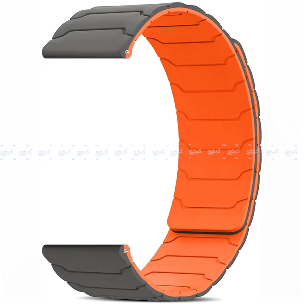 Reversible Magnetic Silicon Watch Strap (22mm) - Image 6