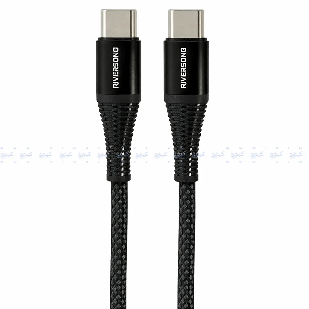 Riversong Lotus 11 LCC1 Type-C To Type-C Cable 60W Fast Charging 1m - Black