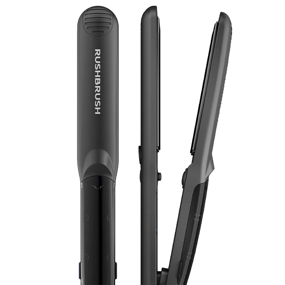 Rush Brush Hair Straightener X5 Steamer 50W - Black - Image 10