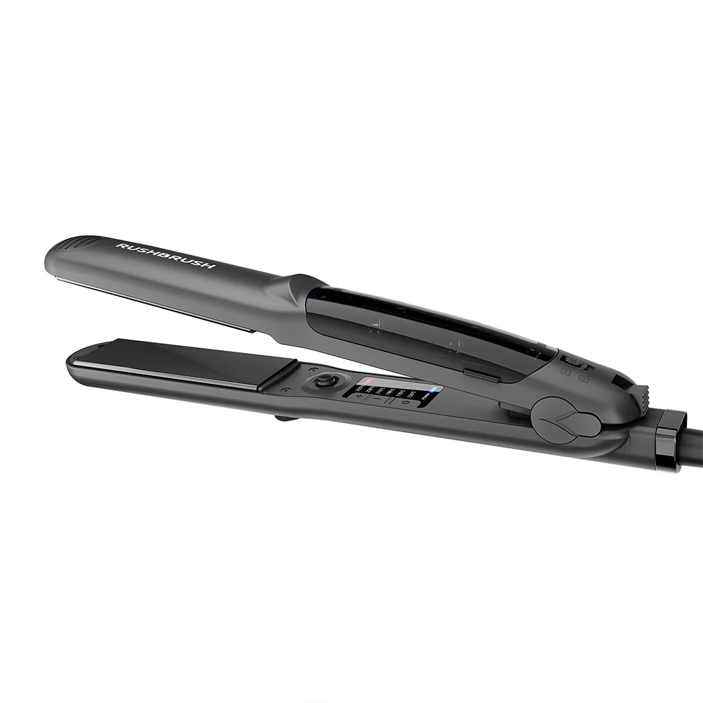Rush Brush Hair Straightener X5 Steamer 50W - Black - Image 8
