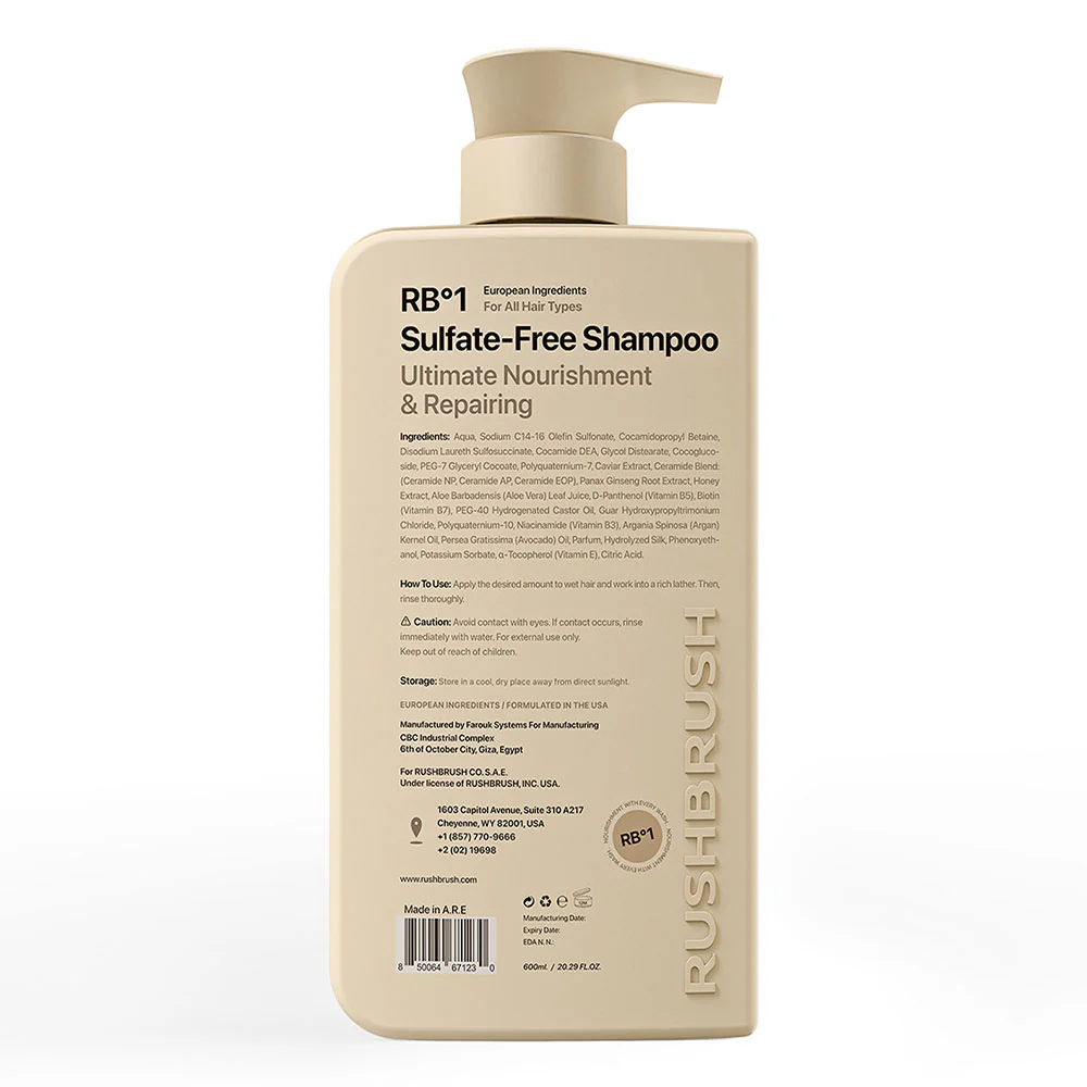 Rush Brush Sulfate-Free Shampoo RB°1 400ml - Image 3
