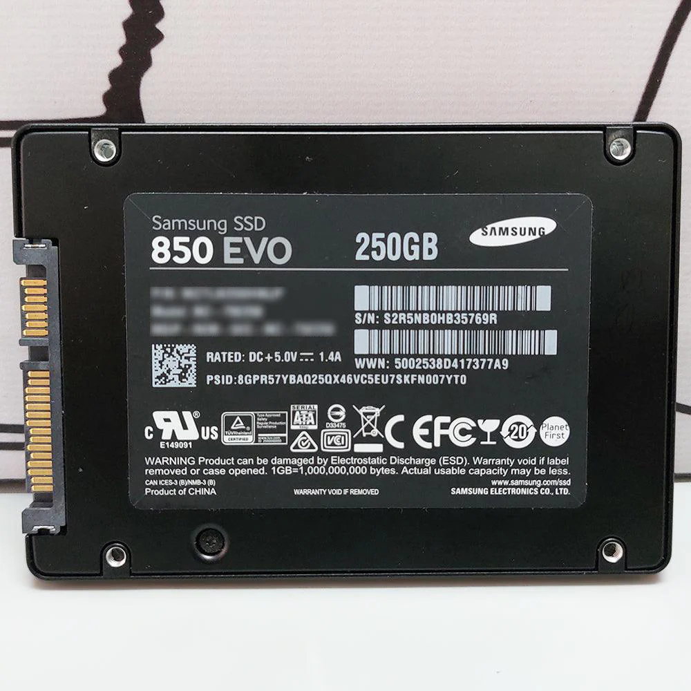 Samsung 850 EVO 250GB SATA 2.5 Inch Internal SSD (Original Used) - Image 3