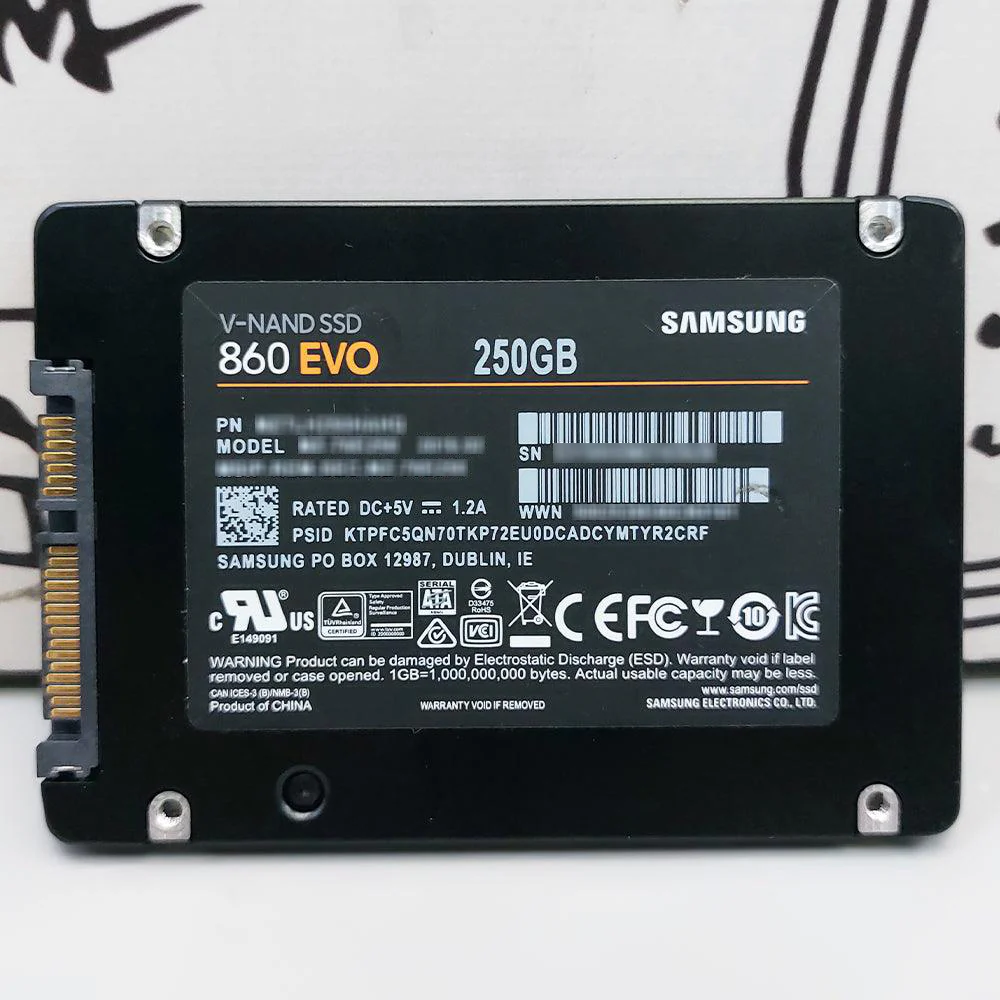 Samsung 860 EVO 250GB SATA 2.5 Inch Internal SSD (Original Used) - Image 3