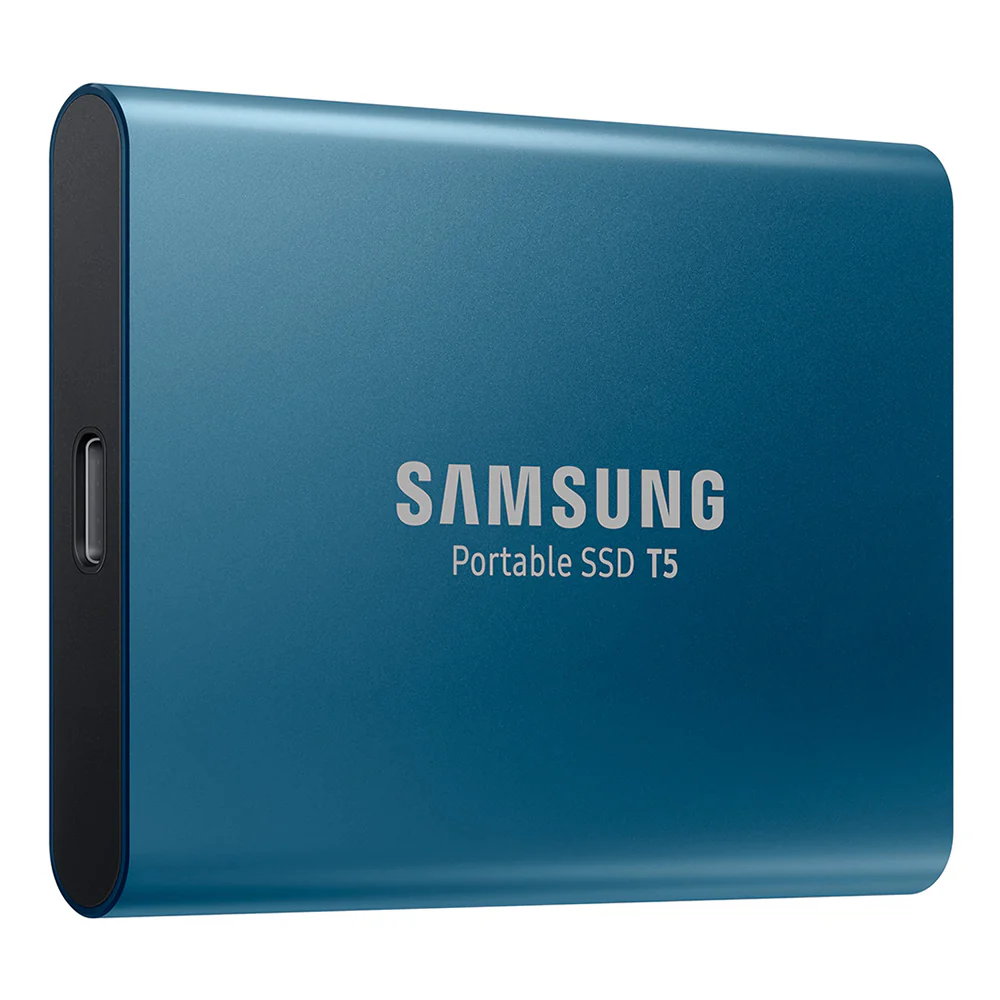 Samsung T5 500GB Portable External SSD Drive - Blue (Open Box) - Image 2