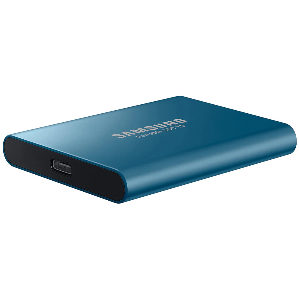 Samsung T5 500GB Portable External SSD Drive - Blue (Open Box) - Image 4