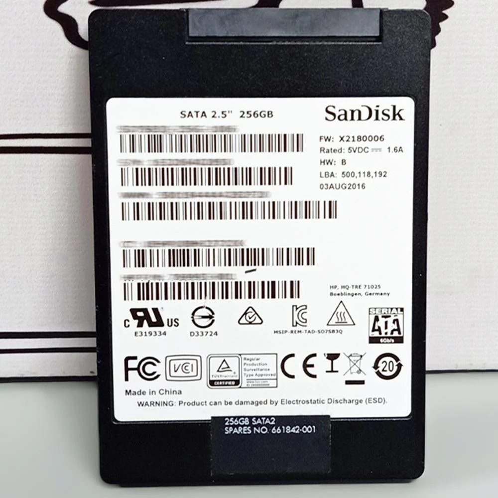 Sandisk 256GB SATA 2.5 Inch Internal SSD (Original Used) - Image 2