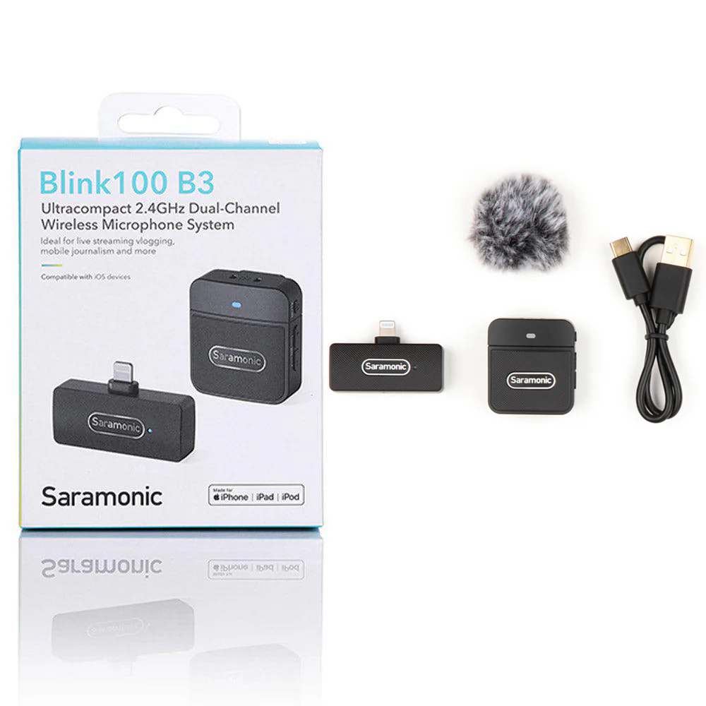 Saramonic Blink100 B3 Lightning Dual Channel Wireless Microphone System - Image 11