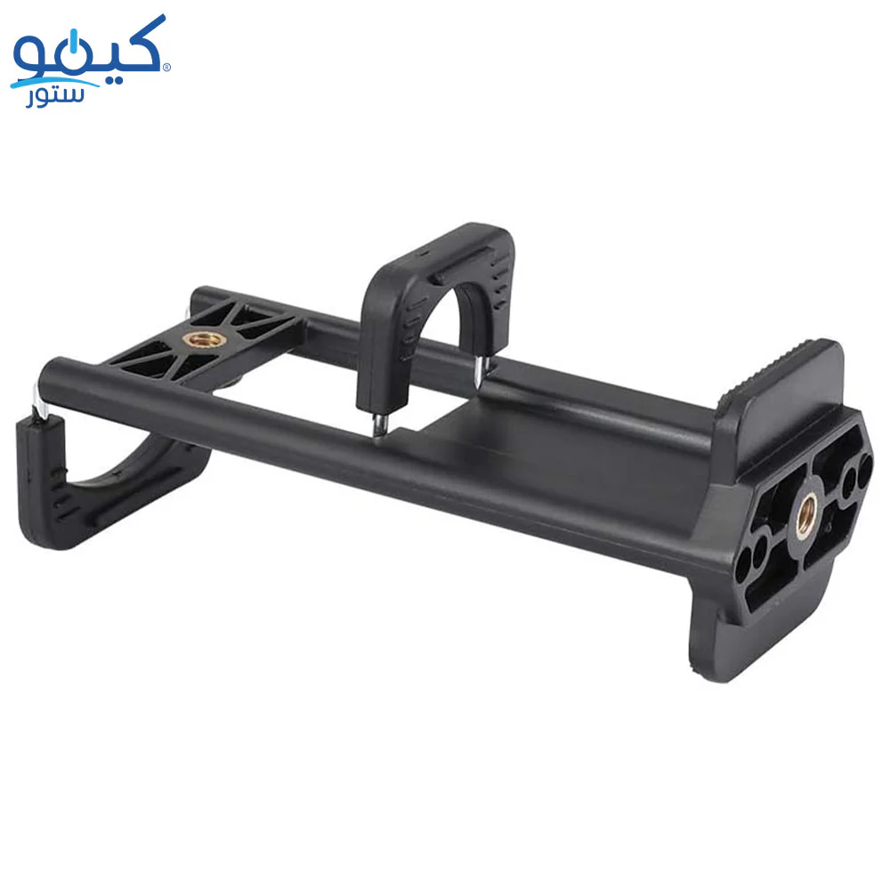 Selfie Stick & Tripod Mount Plastic Double Phone Clamp - Image 3